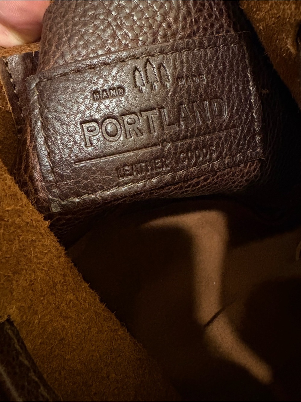 Portland Leather Goods | Large Bucket Bag | Coldbrew - Picture 10 of 12